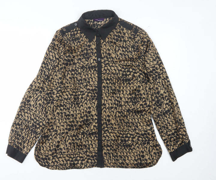 Marks and Spencer Women's Animal Print Blouse Size 14
