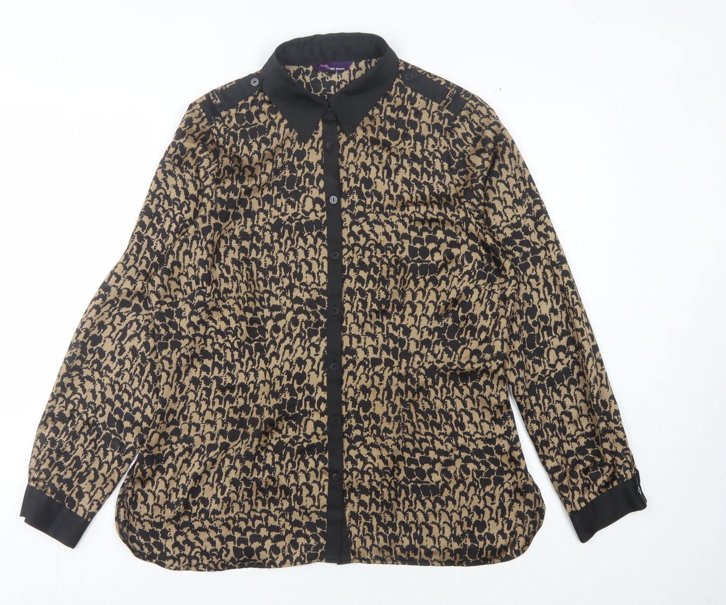 Marks and Spencer Women's Animal Print Blouse Size 14