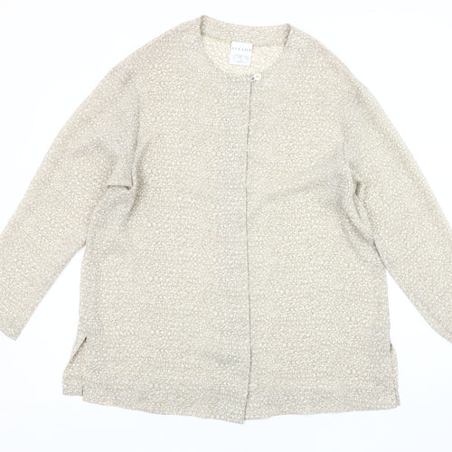 Alexon Women's Beige Animal Print Cardigan UK 10