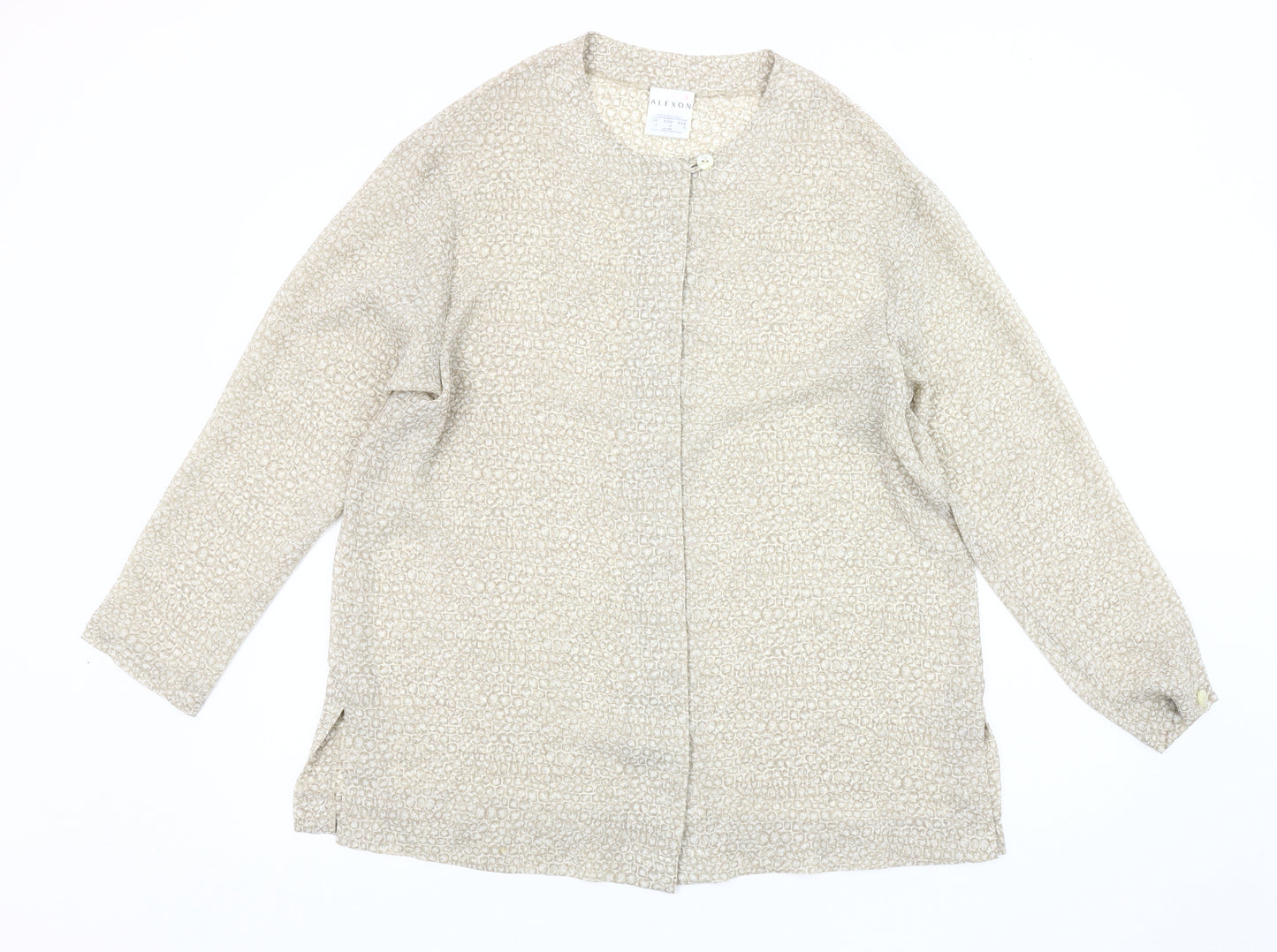 Alexon Women's Beige Animal Print Cardigan UK 10