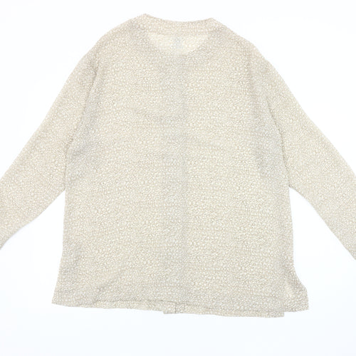 Alexon Women's Beige Animal Print Cardigan UK 10