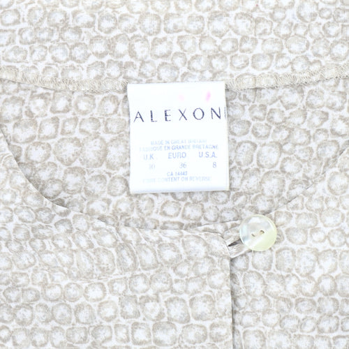 Alexon Women's Beige Animal Print Cardigan UK 10