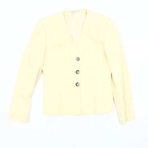 Jacques Vert Women's Ivory Blazer Size 10 Classic