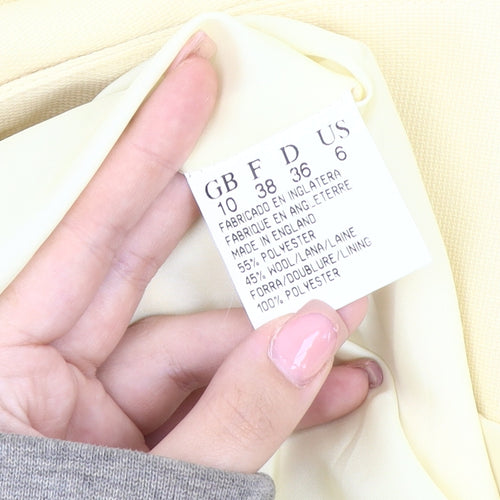 Jacques Vert Women's Ivory Blazer Size 10 Classic