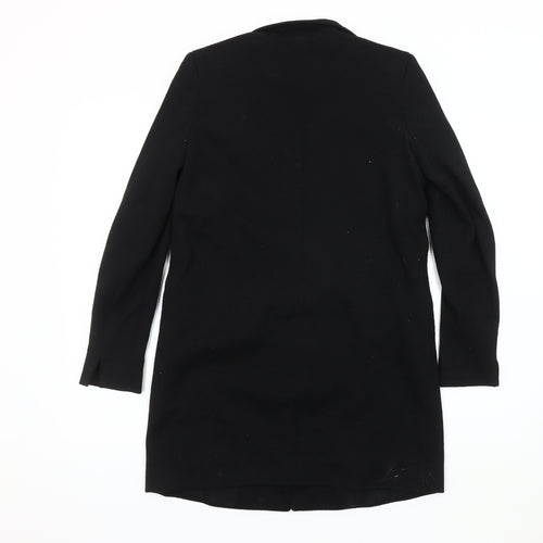Vero Moda Women's Black Long Coat, Size 6, Lined