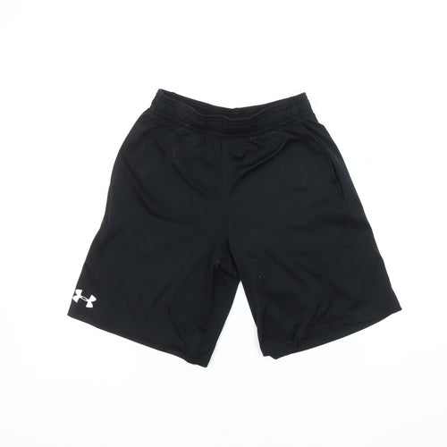 Under Armour Boys' Black Athletic Shorts, M, Summer Activewear