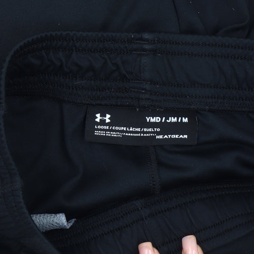 Under Armour Boys' Black Athletic Shorts, M, Summer Activewear