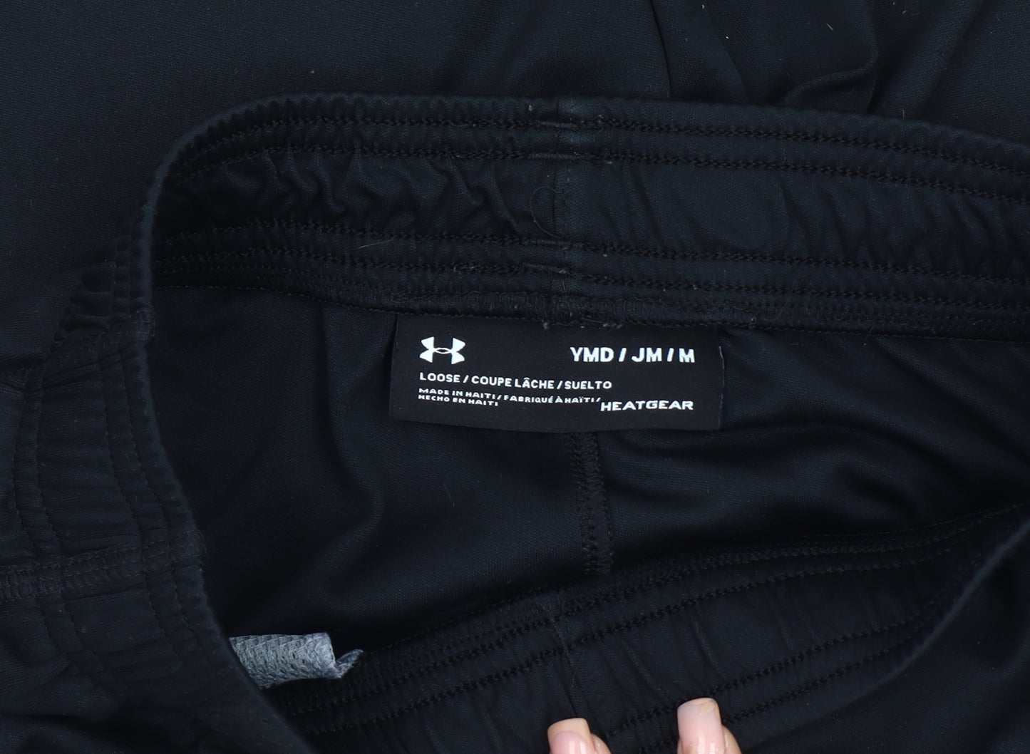 Under Armour Boys' Black Athletic Shorts, M, Summer Activewear