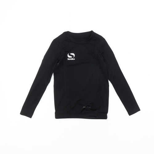 Sondico Boys' Black 5-6Y Long Sleeve Football T-Shirt