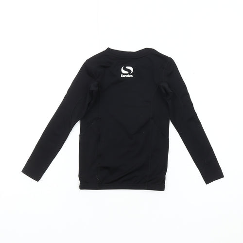 Sondico Boys' Black 5-6Y Long Sleeve Football T-Shirt
