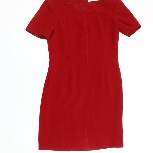 Jacques Vert Women's Red Sheath Dress Size 12