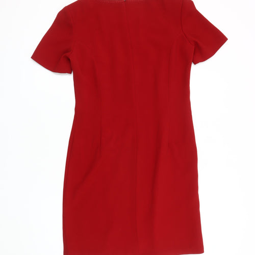 Jacques Vert Women's Red Sheath Dress Size 12