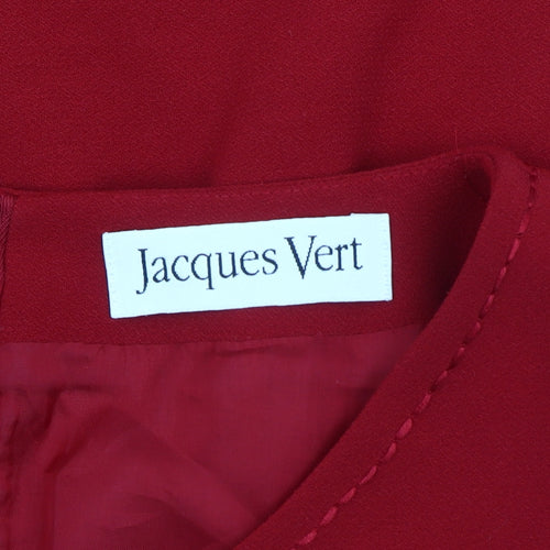 Jacques Vert Women's Red Sheath Dress Size 12