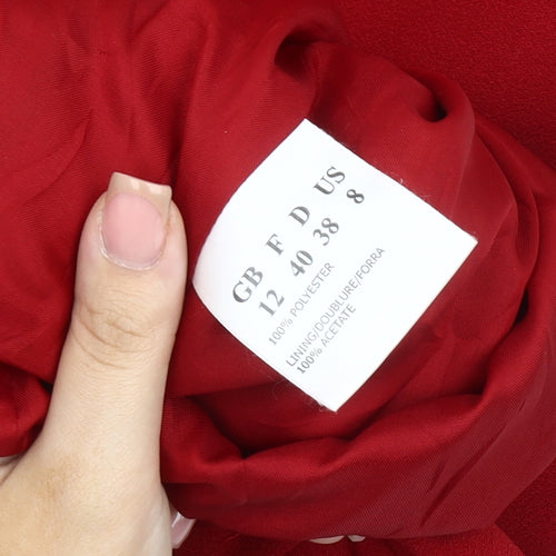 Jacques Vert Women's Red Sheath Dress Size 12