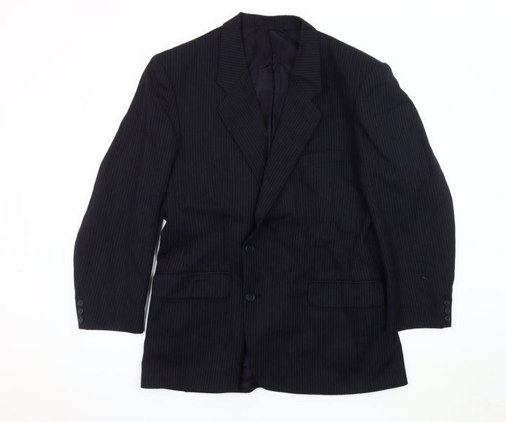 Dunn & Co Men's Blue Striped Blazer 42 Regular