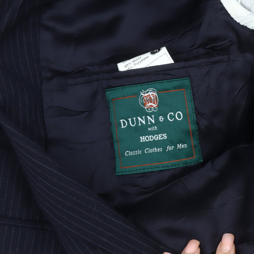 Dunn & Co Men's Blue Striped Blazer 42 Regular