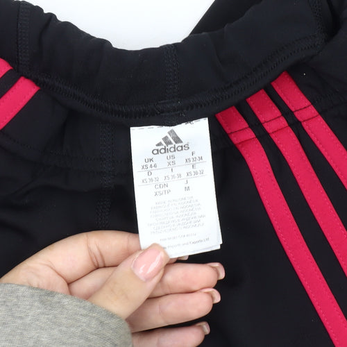 Adidas Women's Black XS Cropped Leggings for Gym & Running