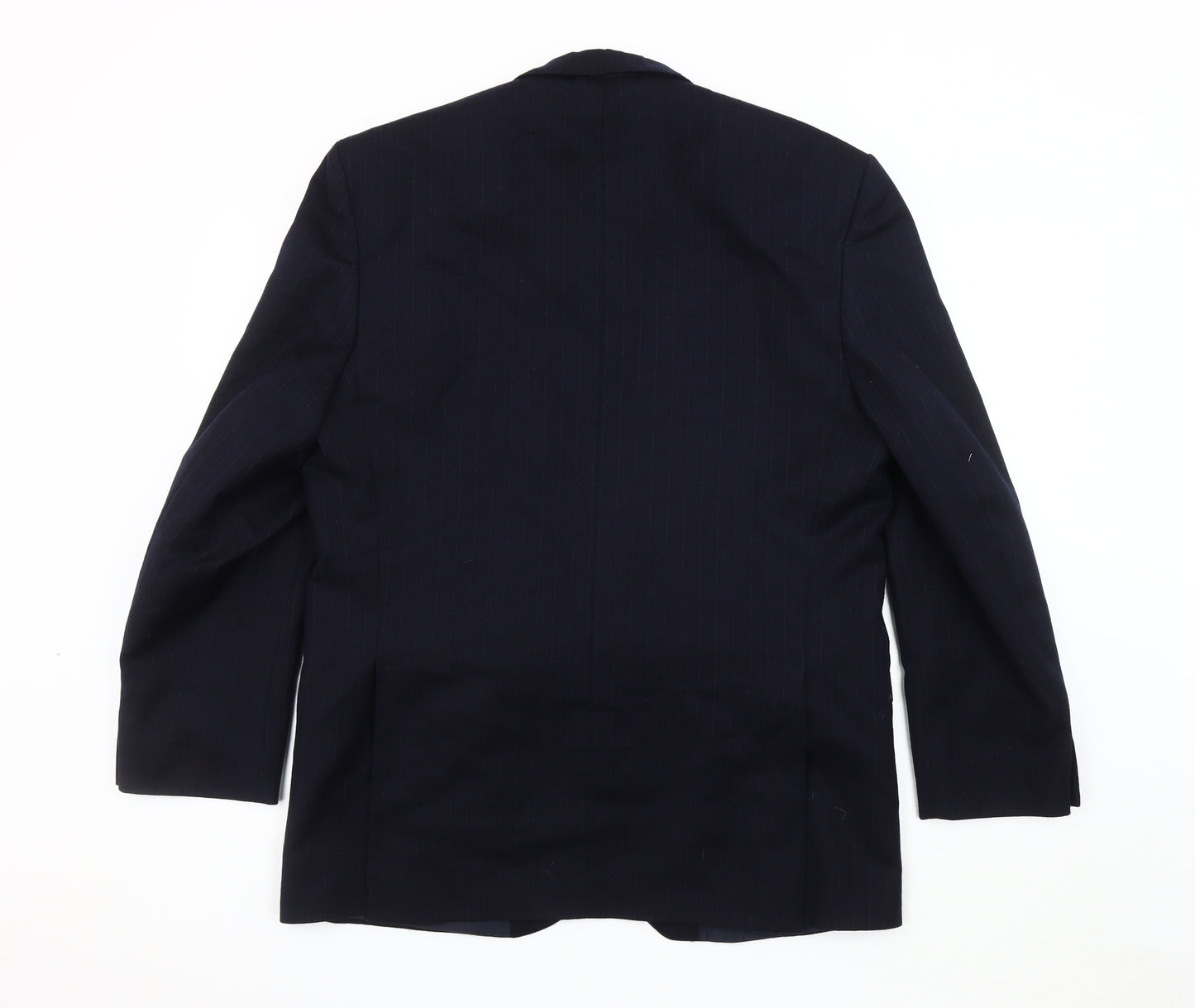 Centaur Men's Blue Wool Blazer 42 Regular Striped