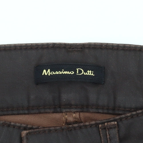 Massimo Dutti Women's Brown Skinny Jegging XS