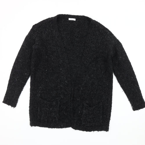 Jacqueline de Yong Women's Black Open Front Cardigan Size S