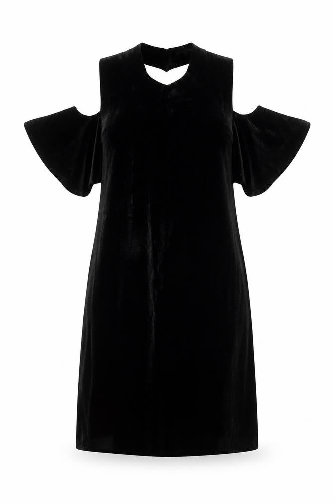 Whistles Women's Black Velvet Dress Size 6