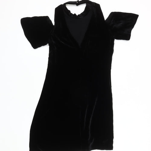 Whistles Women's Black Velvet Dress Size 6