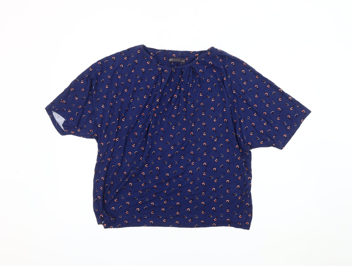 Marks and Spencer Women's Blue Blouse, Size 16