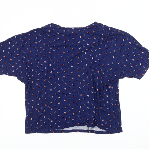 Marks and Spencer Women's Blue Blouse, Size 16