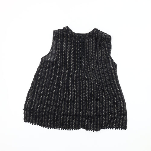 Scotch & Soda Women's Black Striped Blouse, Size S