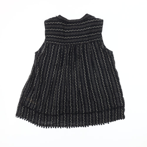 Scotch & Soda Women's Black Striped Blouse, Size S