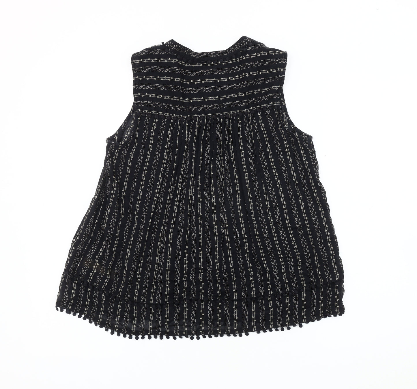 Scotch & Soda Women's Black Striped Blouse, Size S