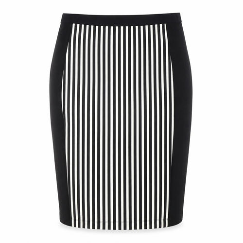 Kaleidoscope Women's Black Striped Pencil Skirt Size 20