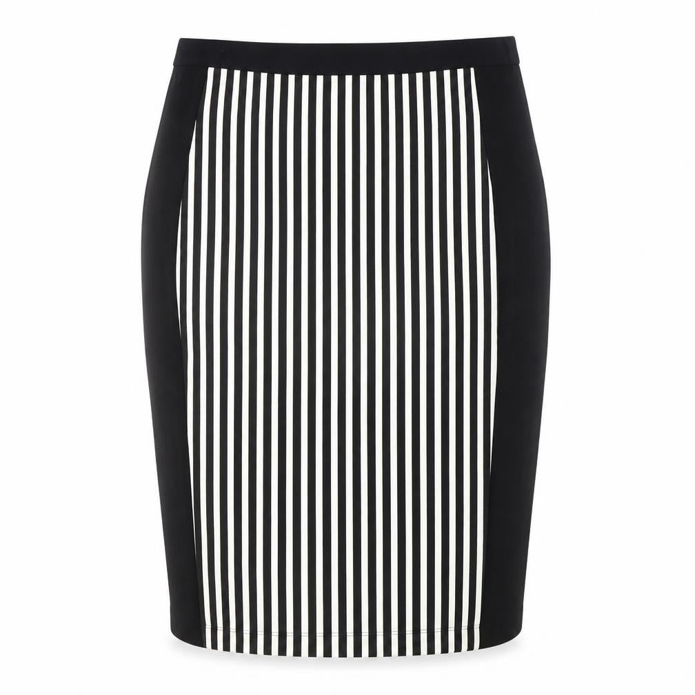 Kaleidoscope Women's Black Striped Pencil Skirt Size 20