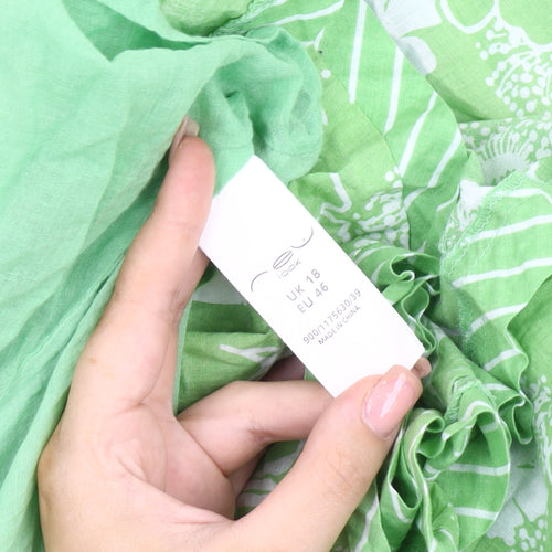 New Look Women's Green Floral Skirt, Size 18