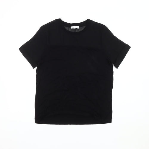Warehouse Women's Black Short Sleeve Top Size 10