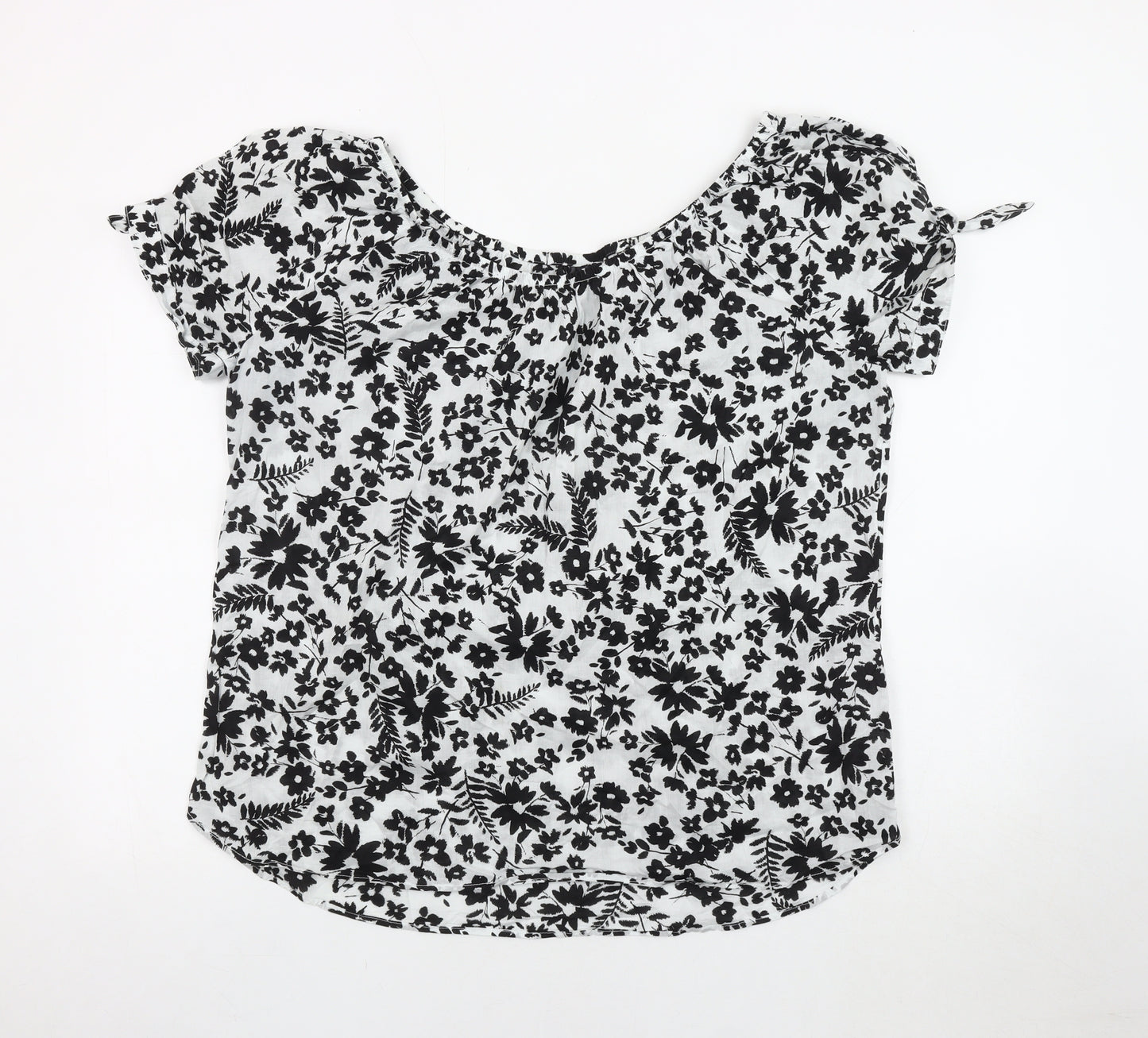 Yessica Women's Black Floral Blouse Size 16