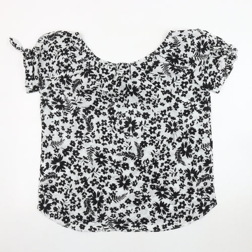 Yessica Women's Black Floral Blouse Size 16