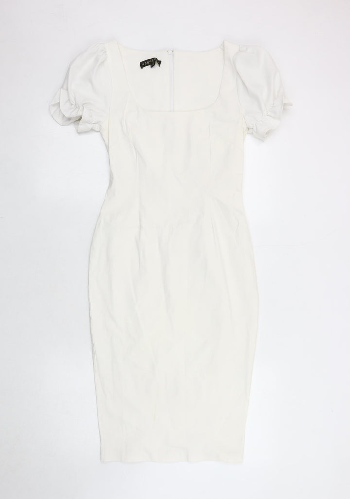 Vesper Women's Ivory Pencil Dress Size 12