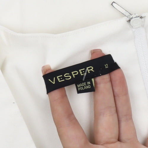Vesper Women's Ivory Pencil Dress Size 12