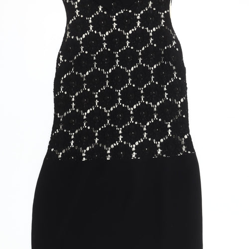 Dunnes Women's Black Collared Shift Dress Size 12