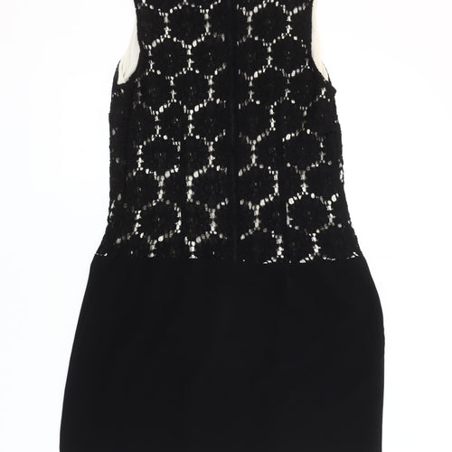 Dunnes Women's Black Collared Shift Dress Size 12