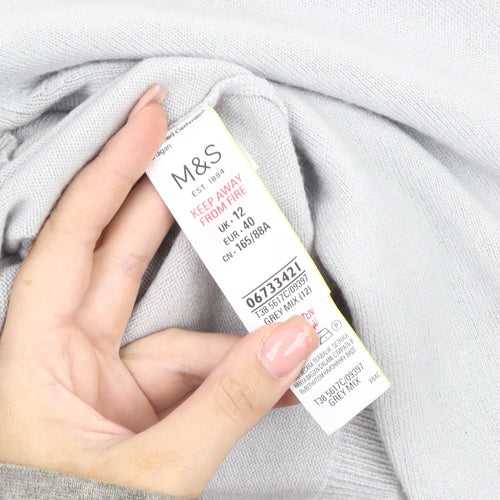 Marks and Spencer Women's Grey Cardigan Size 12