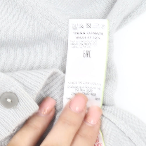 Marks and Spencer Women's Grey Cardigan Size 12