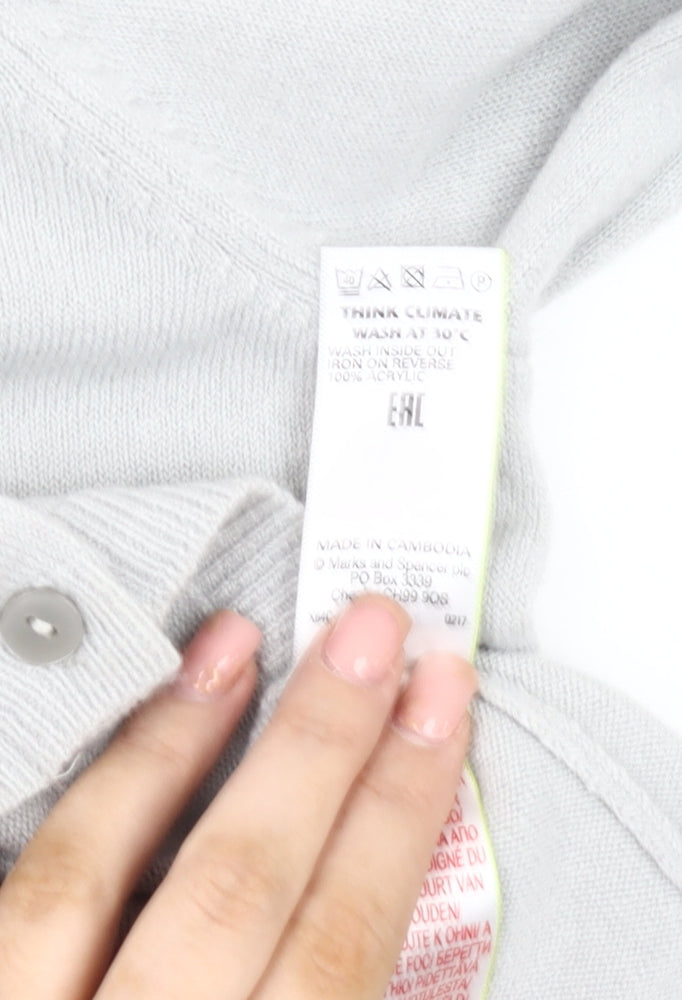 Marks and Spencer Women's Grey Cardigan Size 12