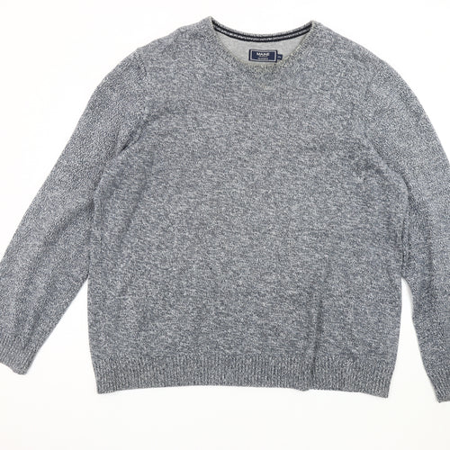 MAINE NEW ENGLAND Men's Grey Cotton Pullover Jumper 2XL
