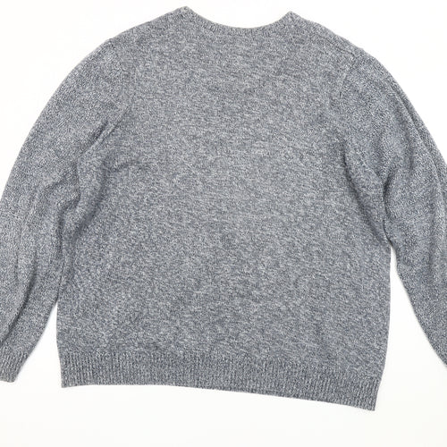 MAINE NEW ENGLAND Men's Grey Cotton Pullover Jumper 2XL