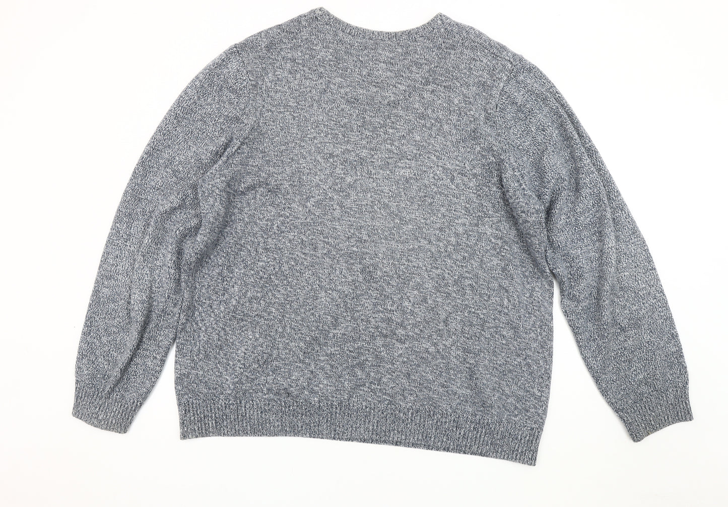 MAINE NEW ENGLAND Men's Grey Cotton Pullover Jumper 2XL