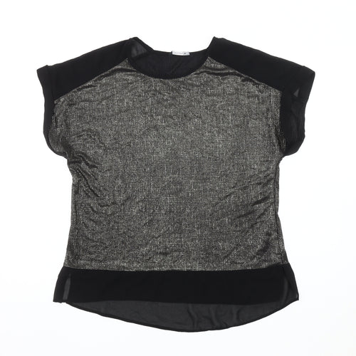 Roman Women's Black Short Sleeve Top