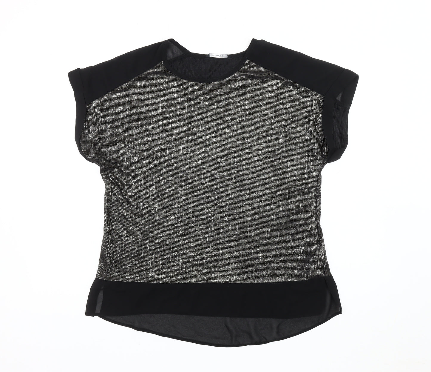 Roman Women's Black Short Sleeve Top