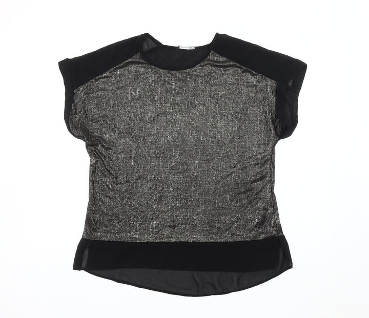 Roman Women's Black Short Sleeve Top